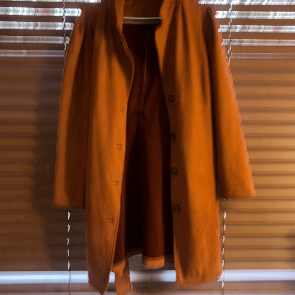Woman’s Brown Faux Suede Coat